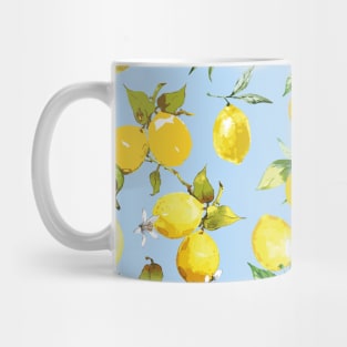 watercolor lemons 10 Mug